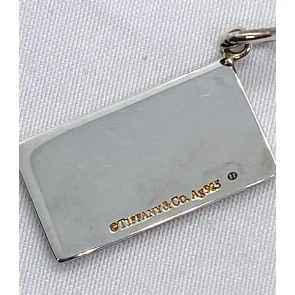 Tiffany & Co Sterling Silver 925 Enamel 6-Teen Plate Charm